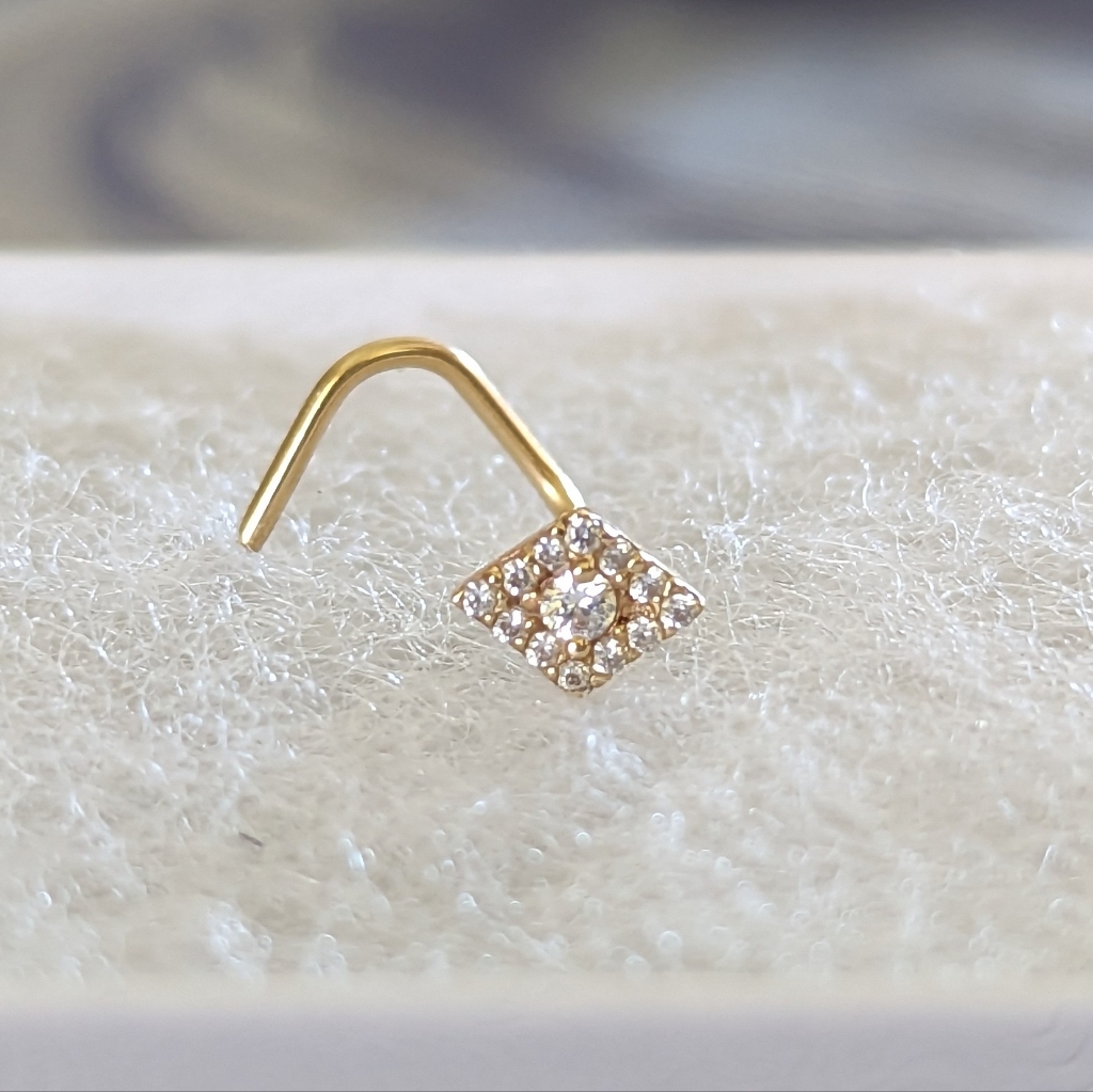 Custom Bvla 14k Harlequin Nose Stud